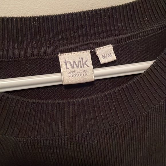 Black sweater with blouse fooler - Picture 2 of 3